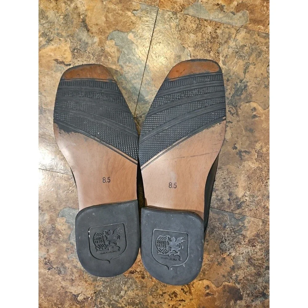 Stacy adams Dress Shoes Black Size 8.5 (S3) - Picture 7 of 8